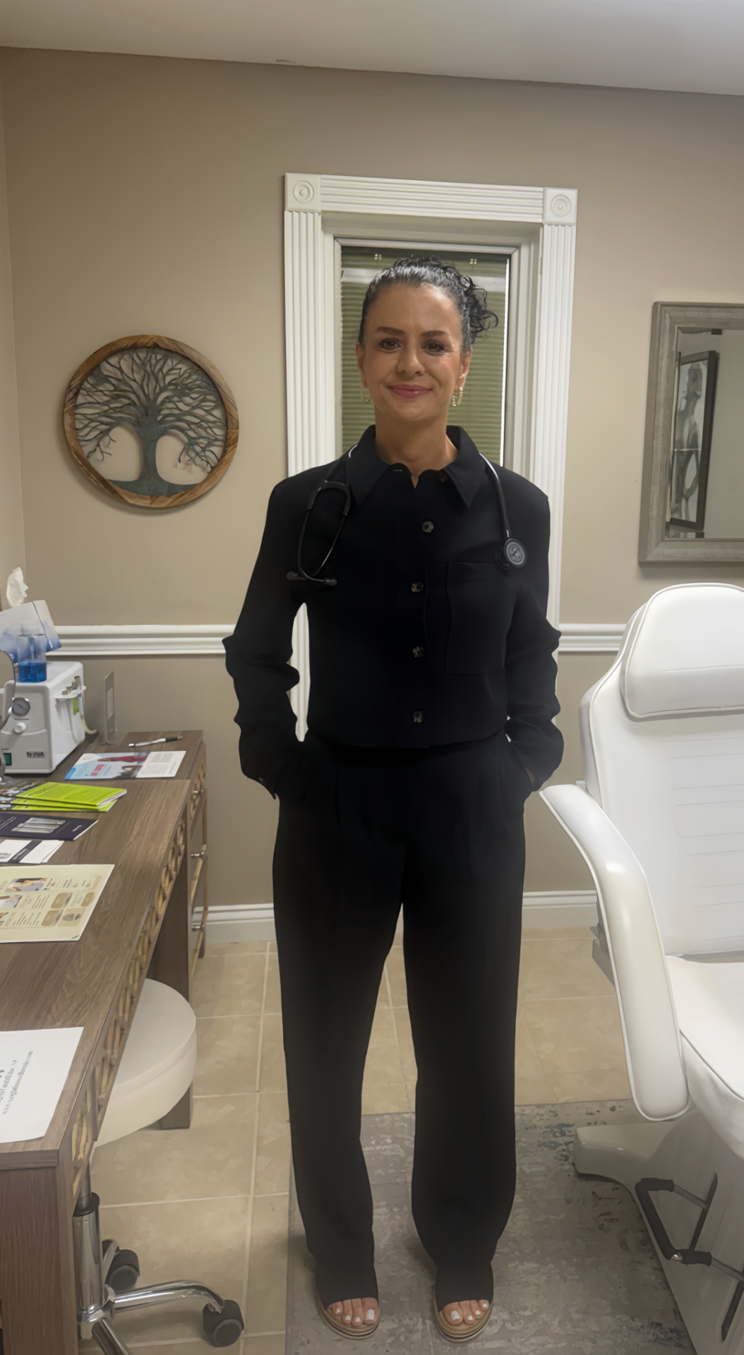 Angela in treatment room